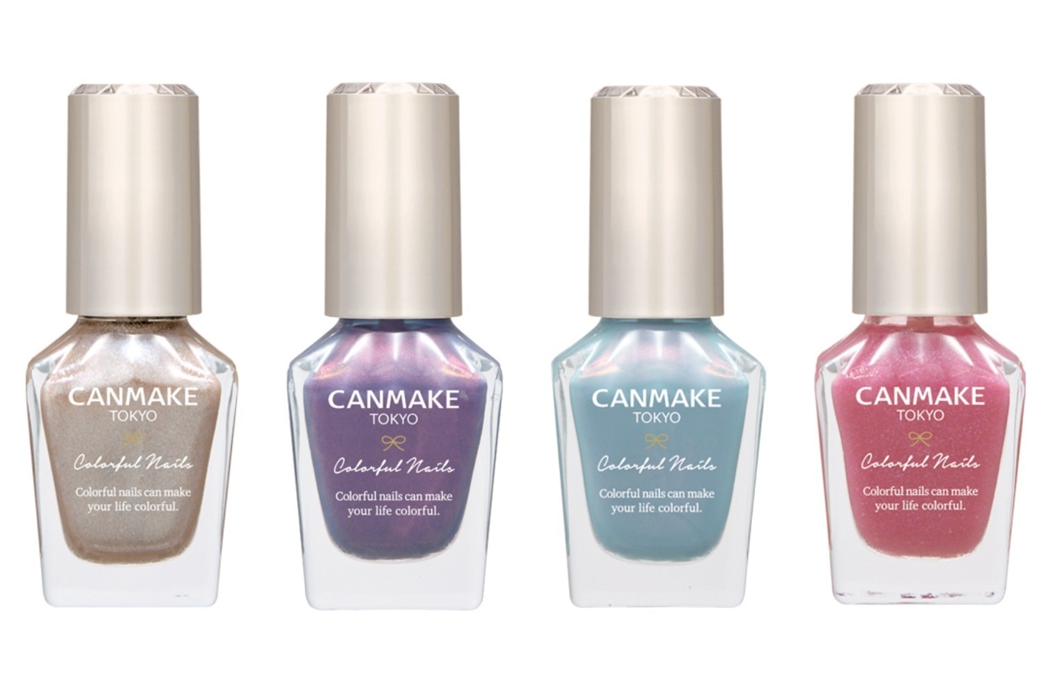 キャンメイク「ナイトプール」着想の25年夏ネイル、“パール煌めく”ブルーやネオンピンクなど