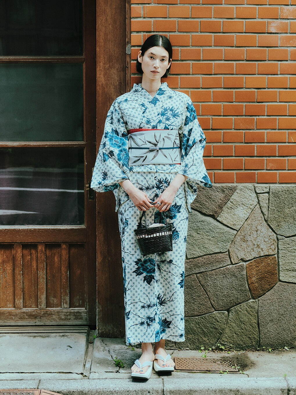 KEITAMARUYAMA × Ameri IVORY FLOWER YUKATA 38,500円