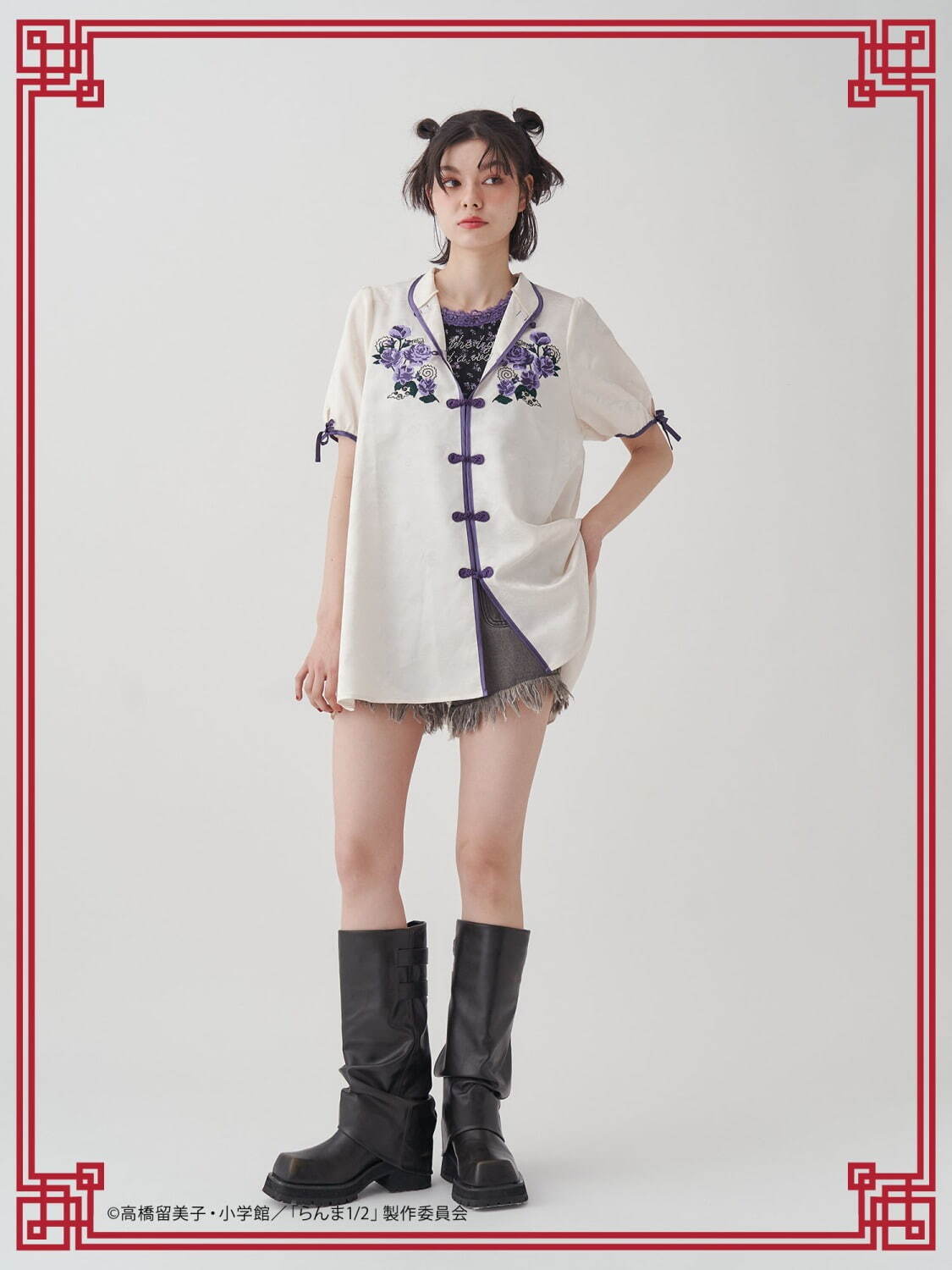 ジュエティ『らんま1/2』“チャイナ服風”ワンピース、アニメ