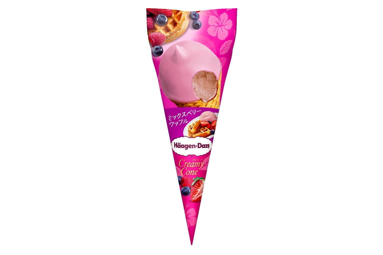ハーゲンダッツ(Häagen-Dazs) クリーミーコーン ミックスベリーワッフル｜写真3