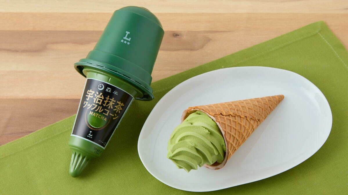 ローソン「森半」コラボ抹茶スイーツ、宇治抹茶尽くしの濃いクッキーシュー＆甘さ控えめ抹茶ラテなど｜写真5