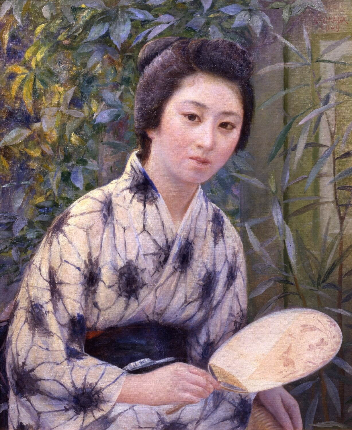 岡田三郎助 《五葉蔦》 明治42年(1909年) 泉屋博古館東京蔵