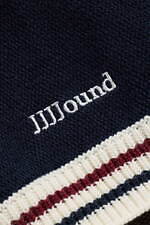 ジョウンド×ライス ナイン テンのロゴ刺繍半袖ニット、ヴィンテージサッカーウェアから着想｜写真4