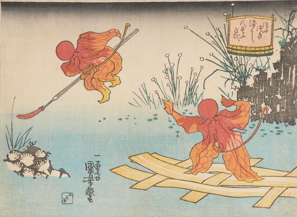 歌川国芳 《ほふづきづくし 八そふとび》 天保13年(1842年)頃
中判錦絵 太田記念美術館 ［前期展示］