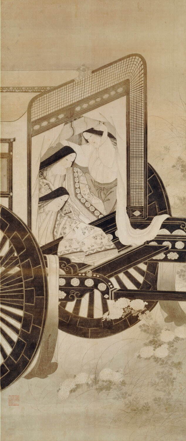 重要文化財 岩佐又兵衛 《官女観菊図》 江戸時代 17世紀
紙本・墨画淡彩 山種美術館