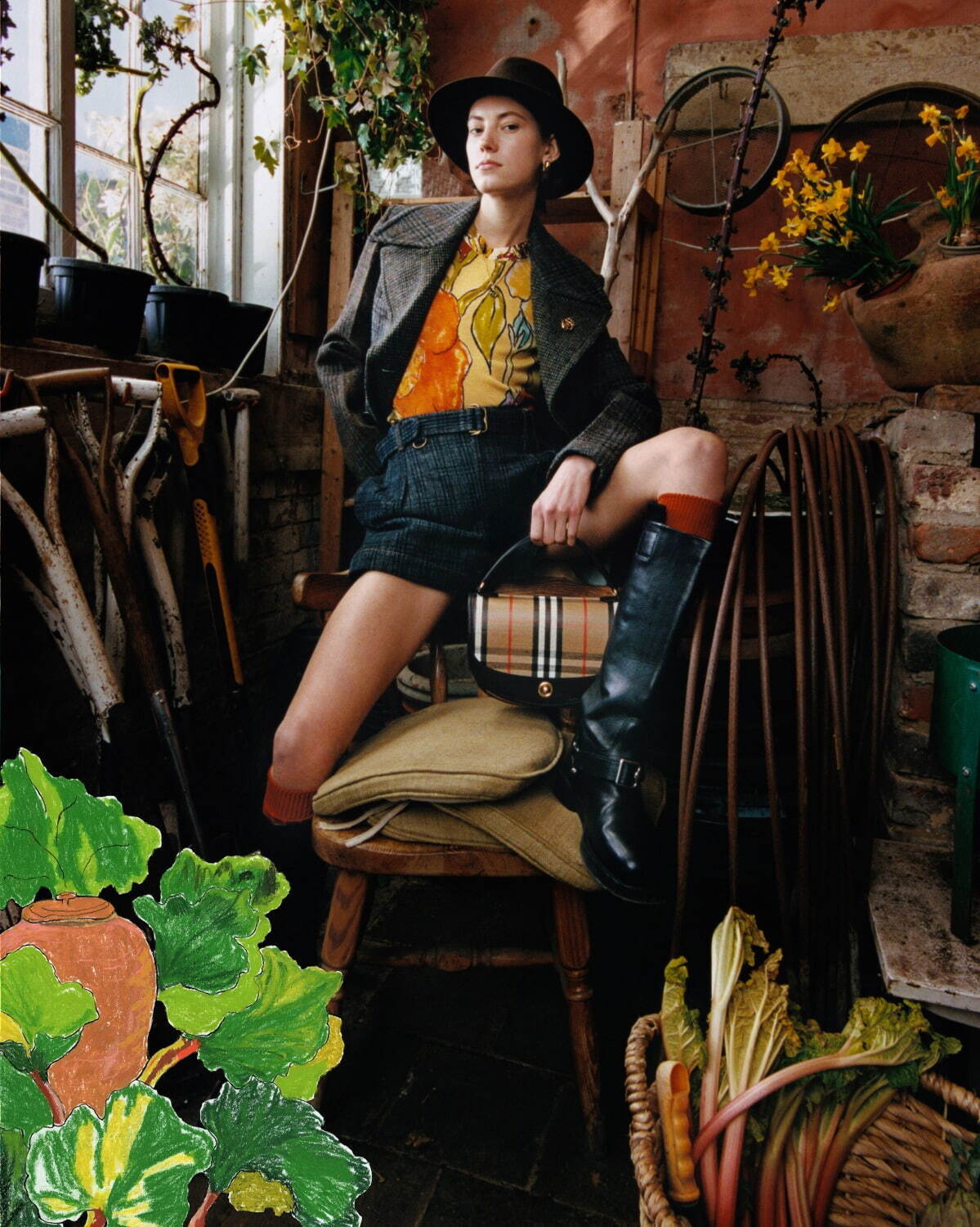 バーバリー(BURBERRY) ハイグローブ｜写真6