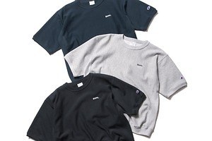 チャンピオンのソフ限定Tシャツ＆半袖スウェット、シンプルなロゴ刺繍入り | ソフネット