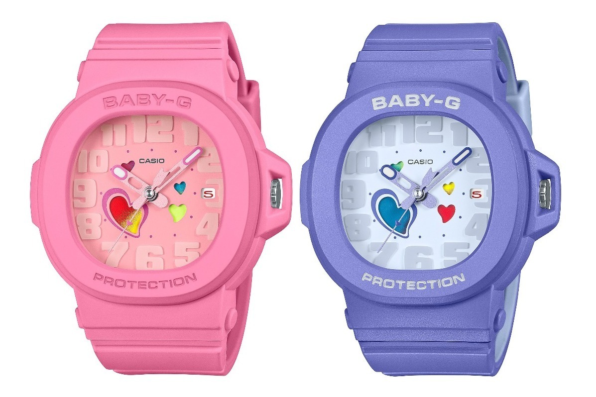 ハートモチーフ｜BABY-G“ハートの色が毎日変わる”腕時計、キューピットの矢モチーフ秒針で