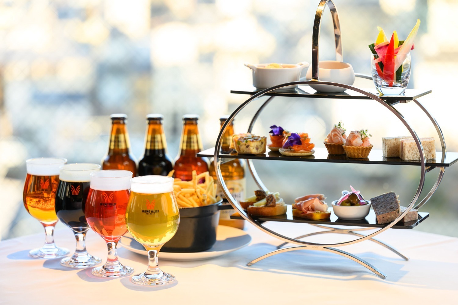 フリーフロー｜フォションホテル京都"4種のクラフトビール飲み放題"ビアガーデンセット、本格カナッペ付き