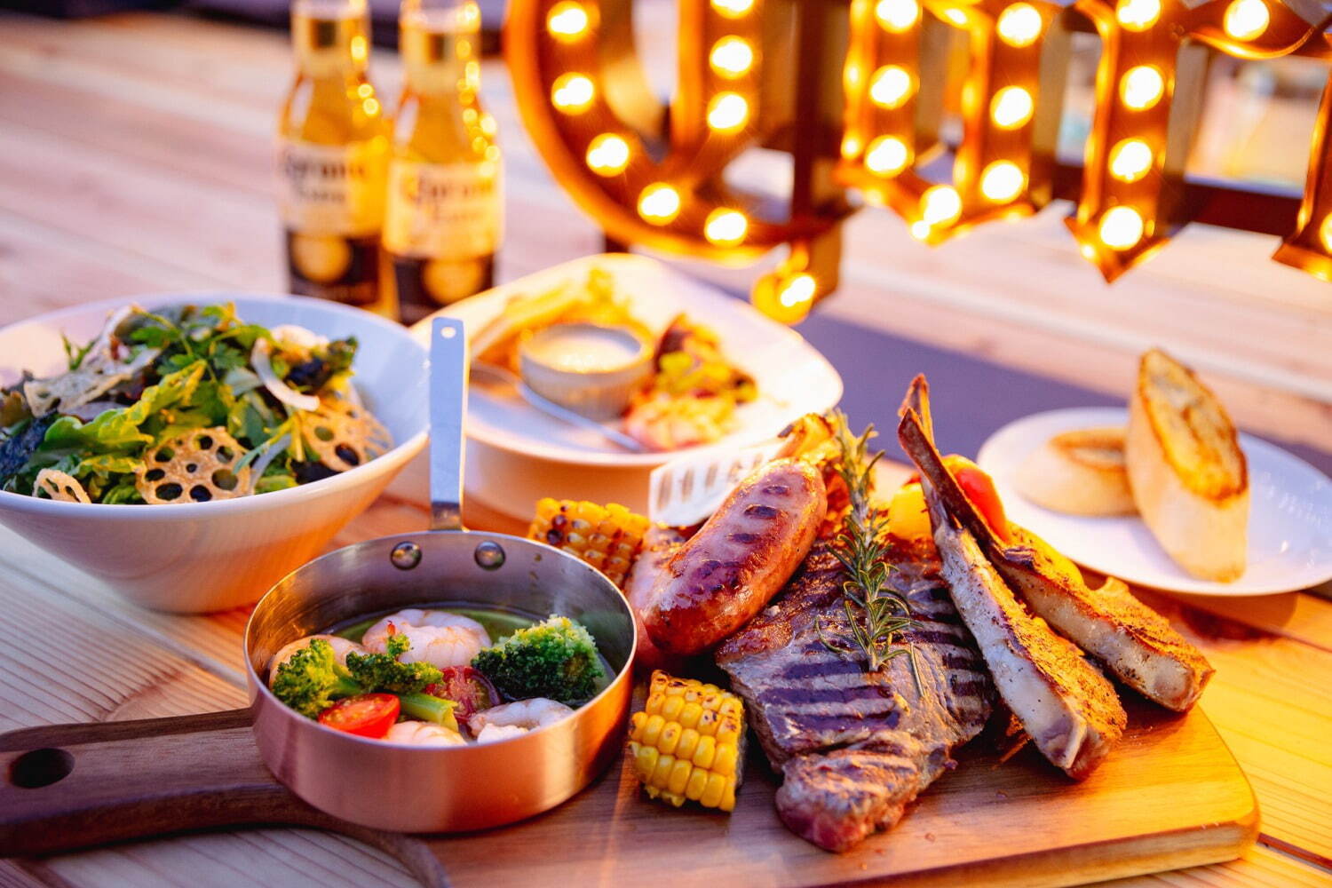 “名古屋の夜景を一望”できるルーフトップビアガーデンが栄で、本格手ぶらBBQやビール飲み放題｜写真7