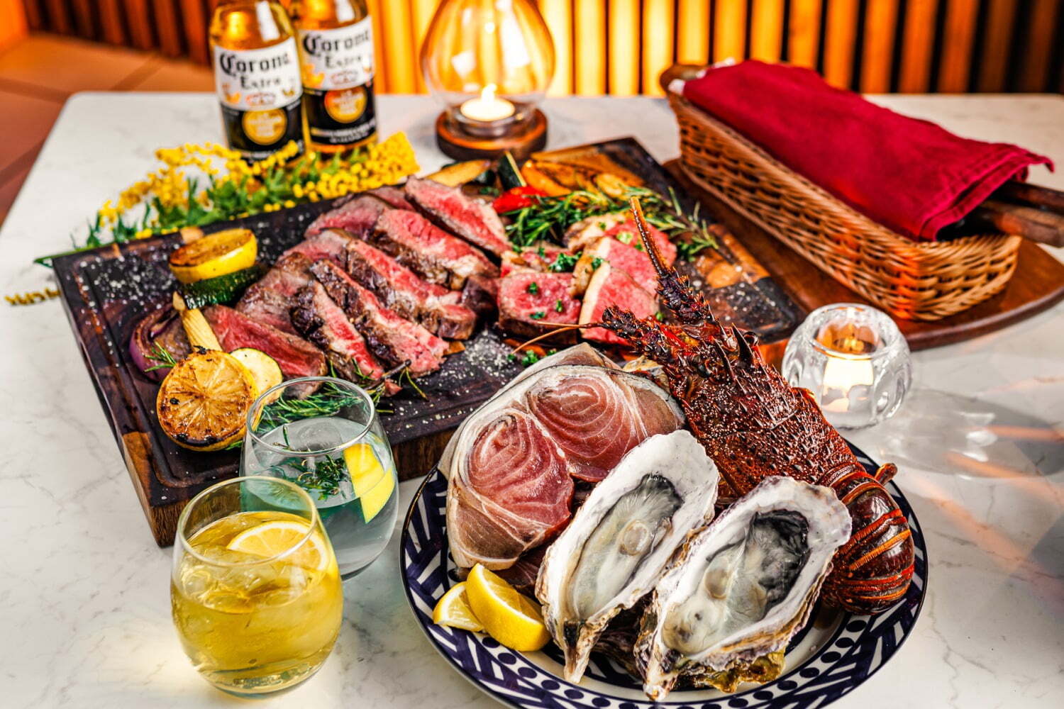 ステーキ｜“名古屋の夜景を一望”できるルーフトップビアガーデンが栄で、本格手ぶらBBQやビール飲み放題