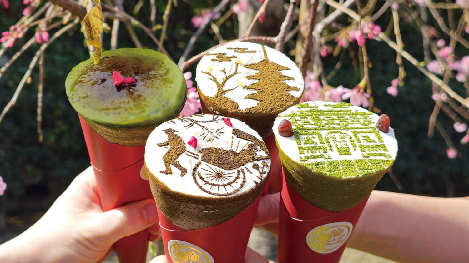 浅草の和クレープ専門店「茶寮 甘紋の香」ほうじ茶クレープ、ゴロッとバスクチーズケーキ×プラリネ｜写真2