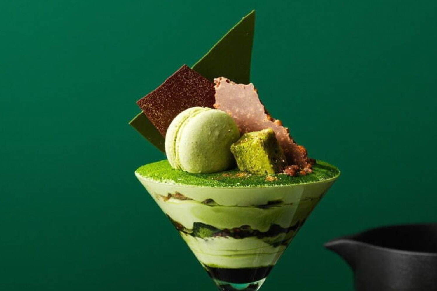 アニヴェルセルカフェ 表参道「宇治抹茶スイーツ」塩昆布添えの抹茶パフェ＆まろやか黒蜜入りラテ｜写真8