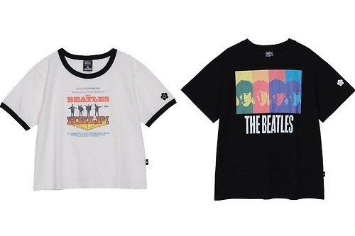 マリークワント×ザ・ビートルズの限定Tシャツ、名作「ヘイ・ジュード」「ヘルプ!」ジャケ写プリント