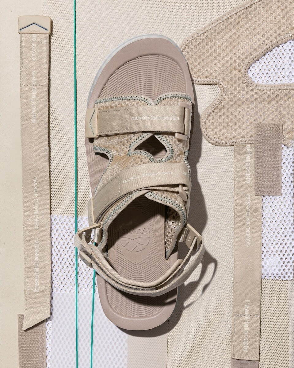 ビューティフルピープル×シャカのストラップサンダル、メッシュアッパー＆クリアソールで｜写真7