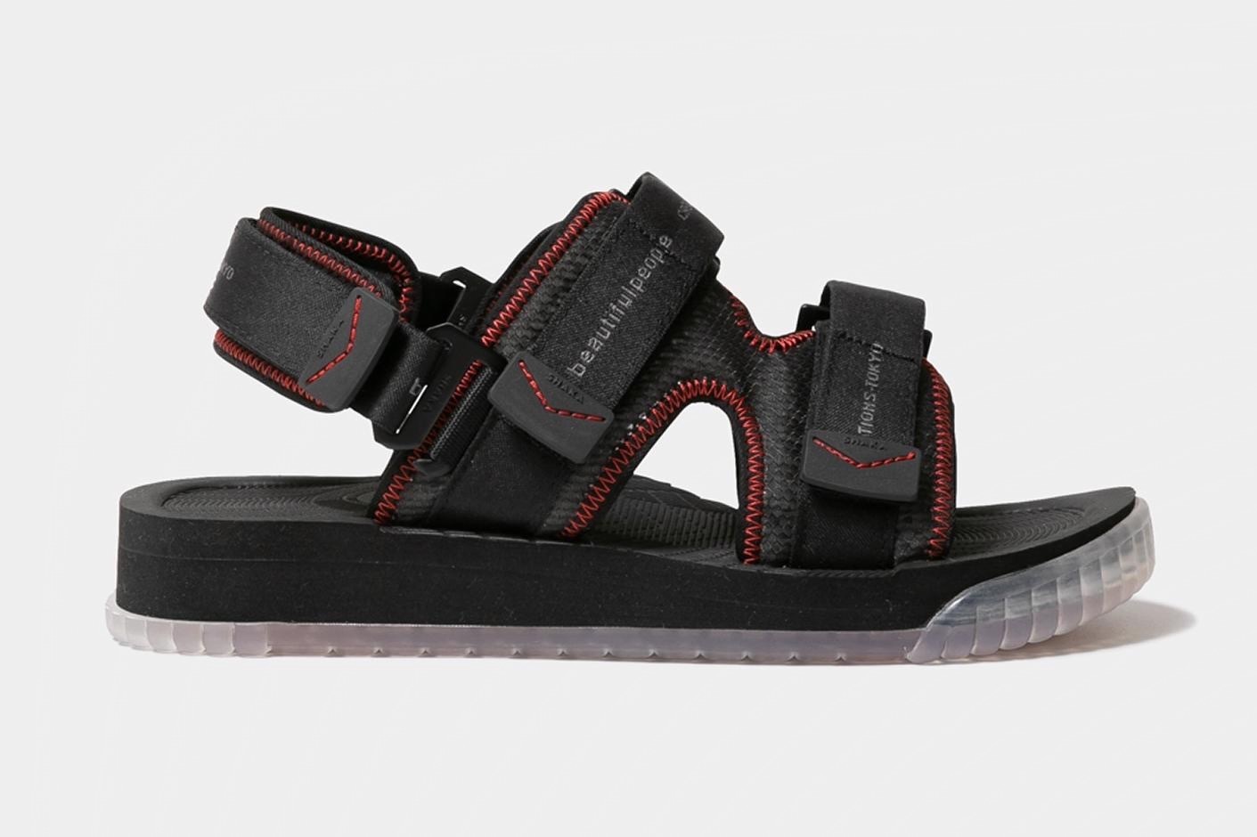 ビューティフルピープル×シャカのストラップサンダル、メッシュアッパー＆クリアソールで｜写真5