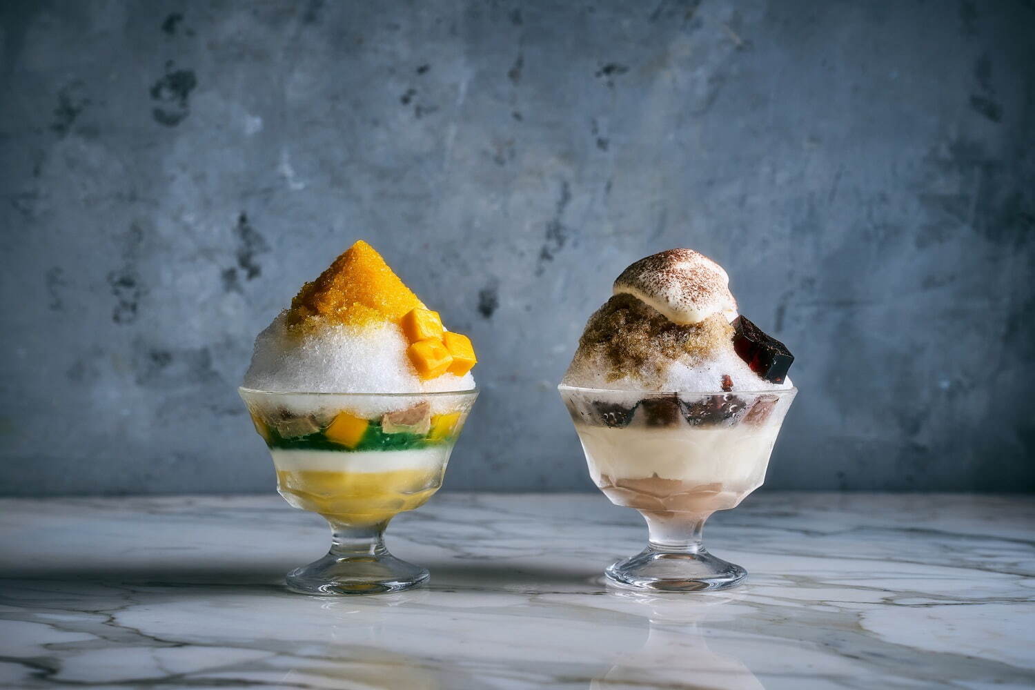 アンダーズ 東京の夏限定「スイーツかき氷」“フレッシュマンゴーor本格コーヒー”の大人の味わい｜写真1