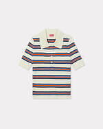 ケンゾー25年夏ウェア、レトロなマルチボーダーカーディガン＆波のカモ柄メンズシャツ｜写真6