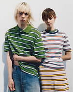 ケンゾー25年夏ウェア、レトロなマルチボーダーカーディガン＆波のカモ柄メンズシャツ｜写真107