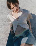 ケンゾー25年夏ウェア、レトロなマルチボーダーカーディガン＆波のカモ柄メンズシャツ｜写真106