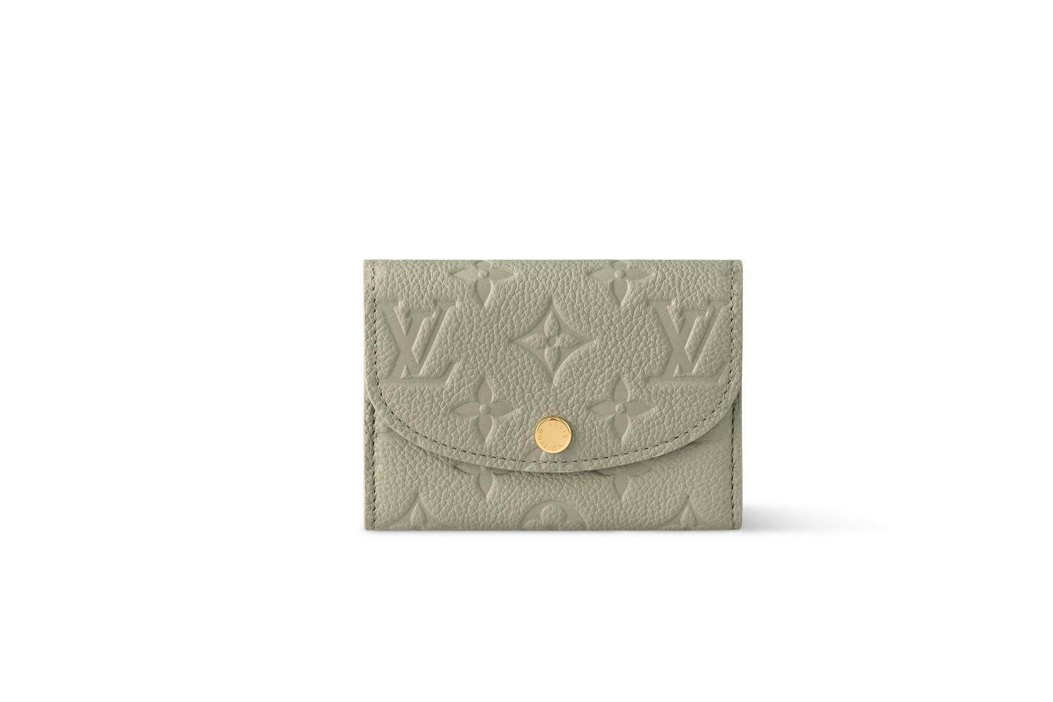 【柔らかレザー&パステルが可愛い♪】LV 折りたたみ財布 ルイ・ヴィトン“パステル色”レザーのウィメンズ財布、フラップ式