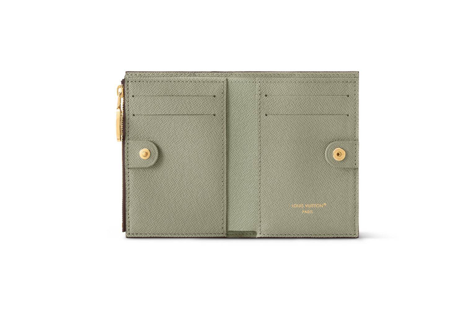 【すぐ届く！パステルカラー】LouisVuitton ミニ財布 ルイ・ヴィトン“パステル色”レザーのウィメンズ財布、フラップ式