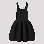 CFCL“バレエ衣装”から生まれた日常着、壺型ノースリーブニットドレス＆透けニットトップス｜写真5