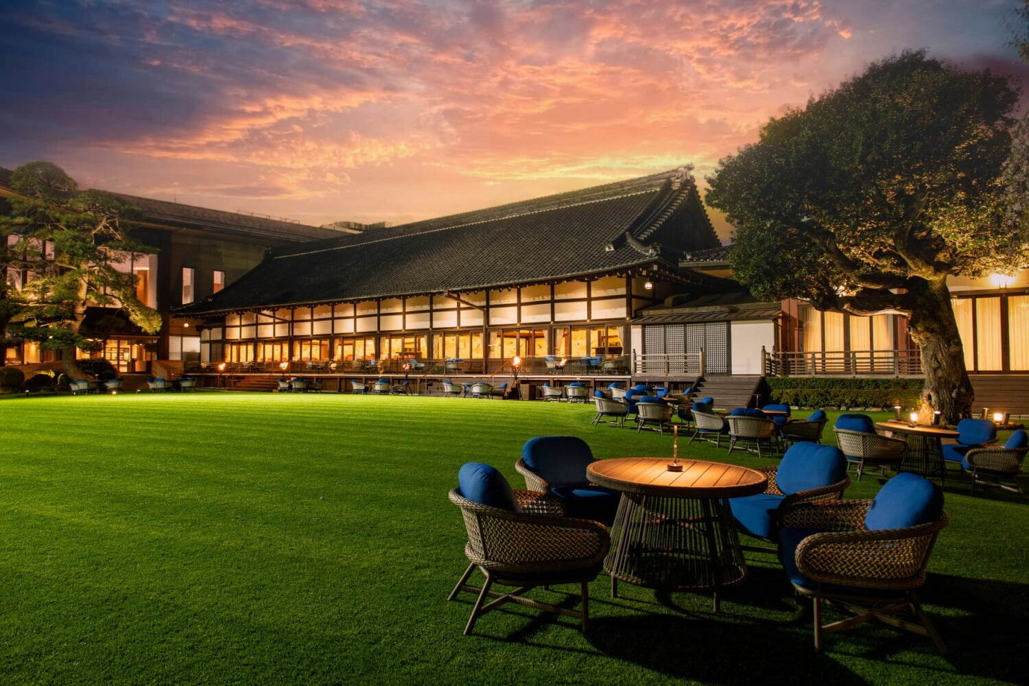 ワイン｜明治記念館「ビアテラス鶺鴒」幻想的な庭園で楽しむ“非日常”ディナーメニュー、厚切りローストビーフなど