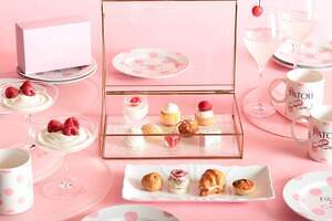 W大阪「パトゥ」コラボカフェ、ラズベリータルトやマドレーヌなどフレンチアフタヌーンティー