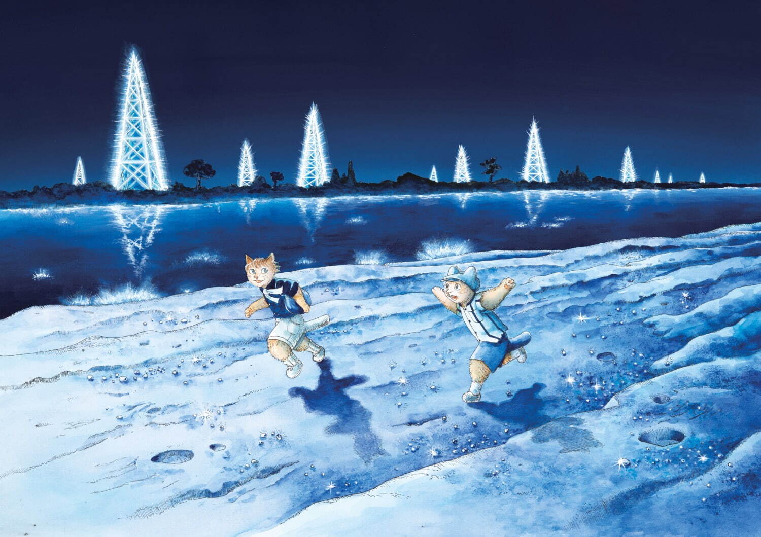 展覧会「ますむらひろしの銀河鉄道の夜-完結編」八王子で、宮沢賢治の名作を漫画化した原画を展示｜写真5
