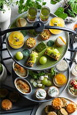 チャバティ京都嵐山“スコーン食べ放題”のお茶アフタヌーンティー、ジャスミン茶香るマスカットタルト｜写真4