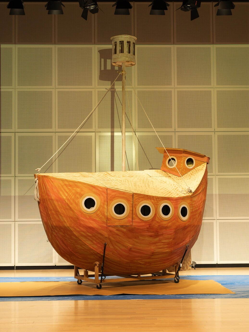 日比野克彦 《種は船・明後日丸》 2007/2025年
制作現場、2025年 撮影:仲川あい