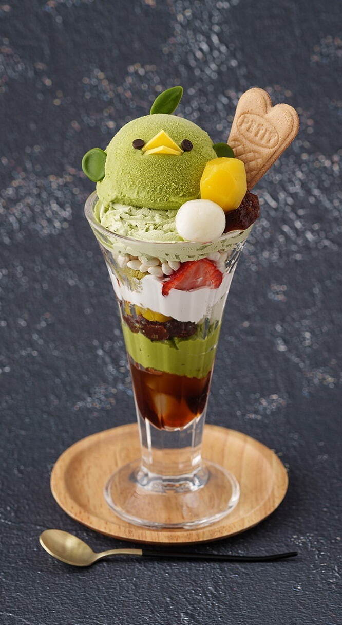 「抹茶ぴよりんパフェ」1,500円 ※イートイン限定。
