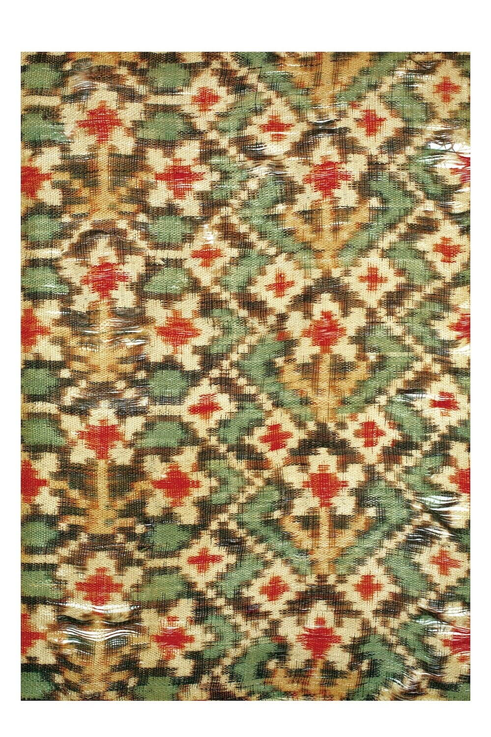 「花文絹経緯絣パトラサリー」 インド・グジャラート州