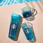 スターバックス“深海”グラデーションのボトルやグラス、ターコイズきらめくタンブラーも｜写真2