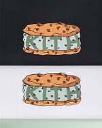 キス トリーツ“ミントチップサンドアイス”描いたふっくらパフプリントTシャツ、限定スイーツも｜写真2