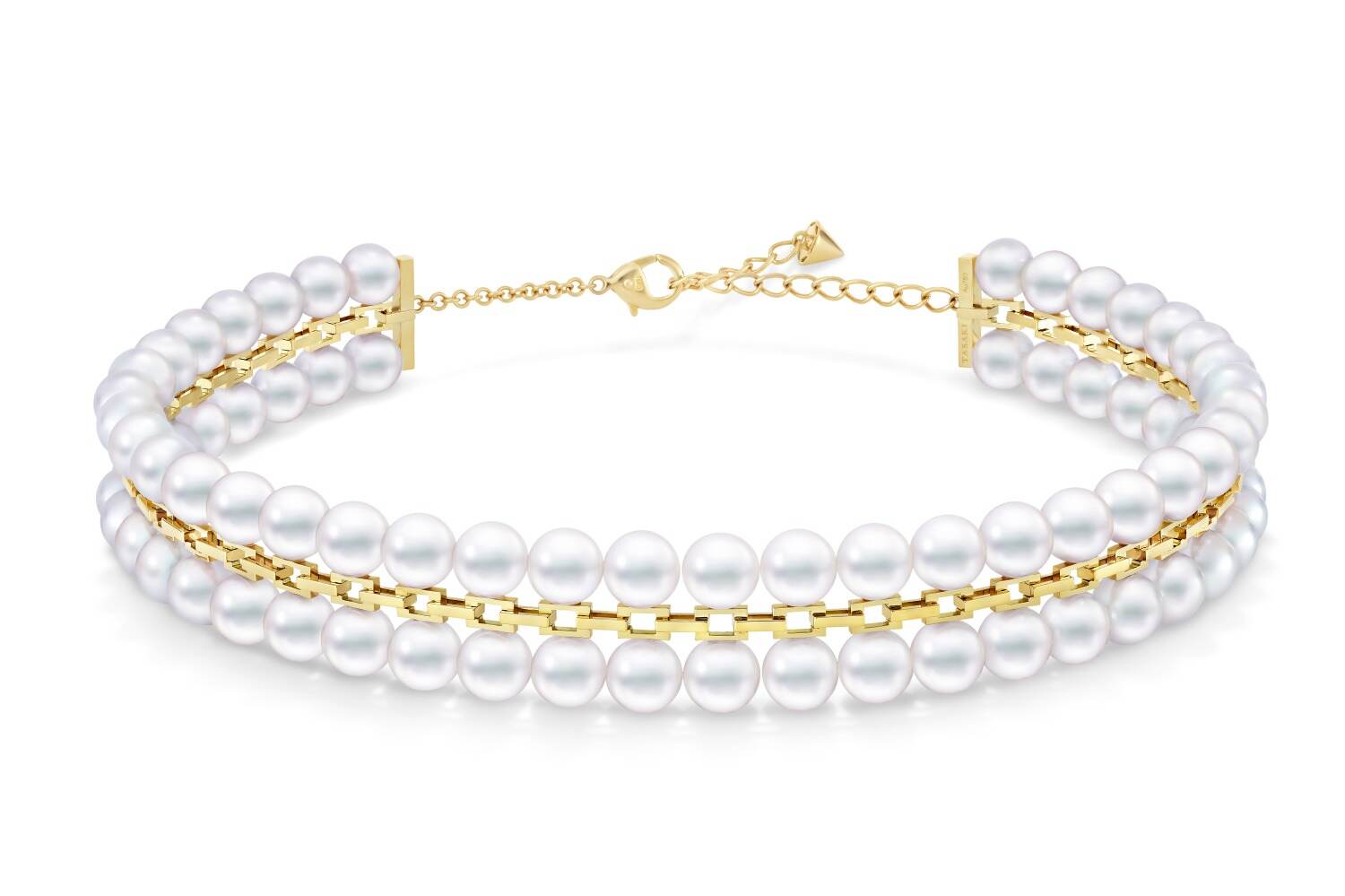 TASAKIの25年秋ジュエリー、“チェーン×パール連なる”チョーカーネックレスやブレスレット