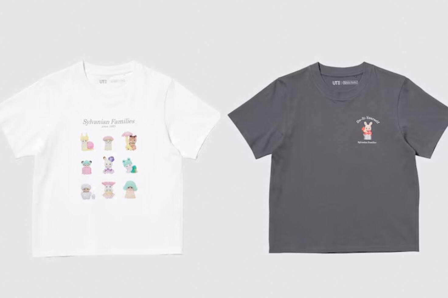 プリントTシャツ｜ユニクロUT「シルバニアファミリーの赤ちゃん」Tシャツ、ハイハイするリス＆花畑のウサギなどプリント