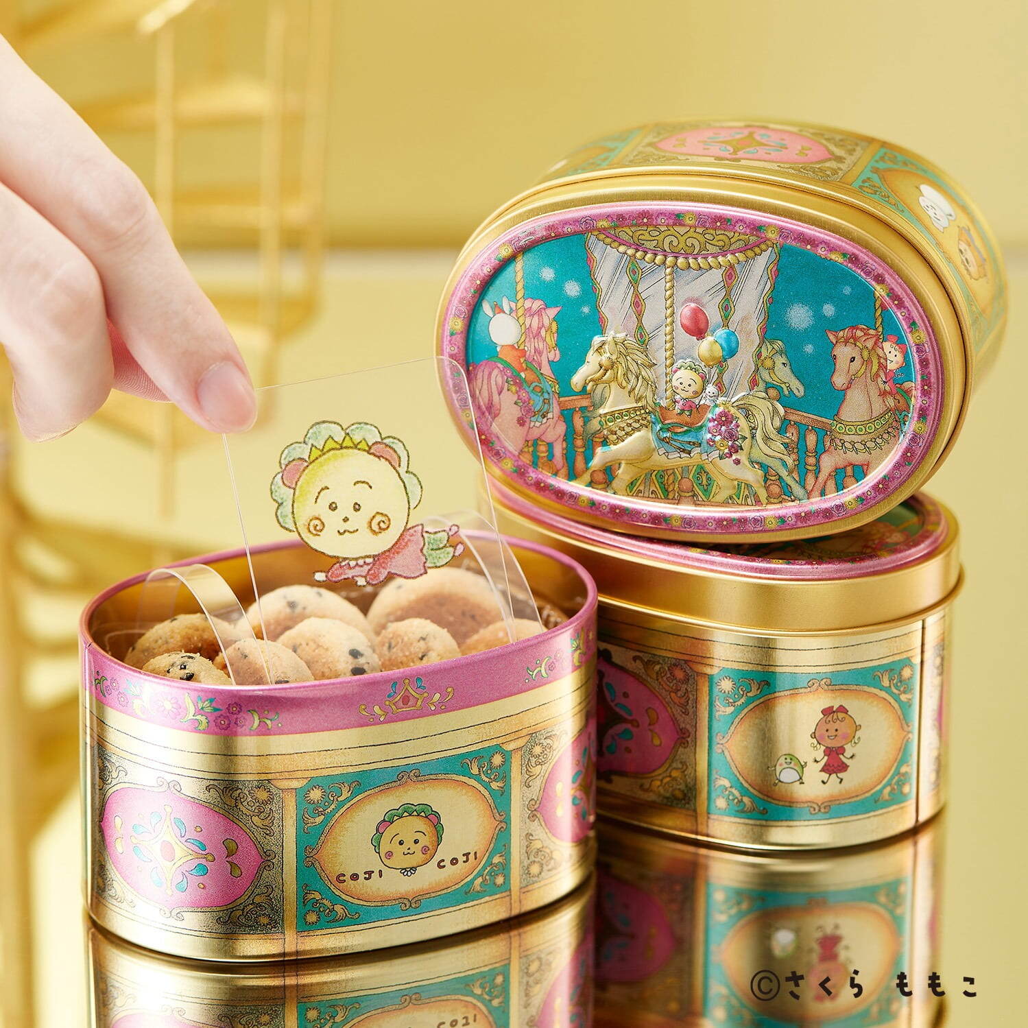 「コジコジ缶2」グルテンフリー&植物素材で作ったごまクッキー8個入り 1,650円