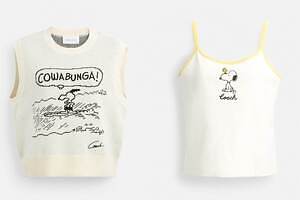 コーチ×ピーナッツ、スヌーピーの“60年代コミック”プリントTシャツやニットベスト