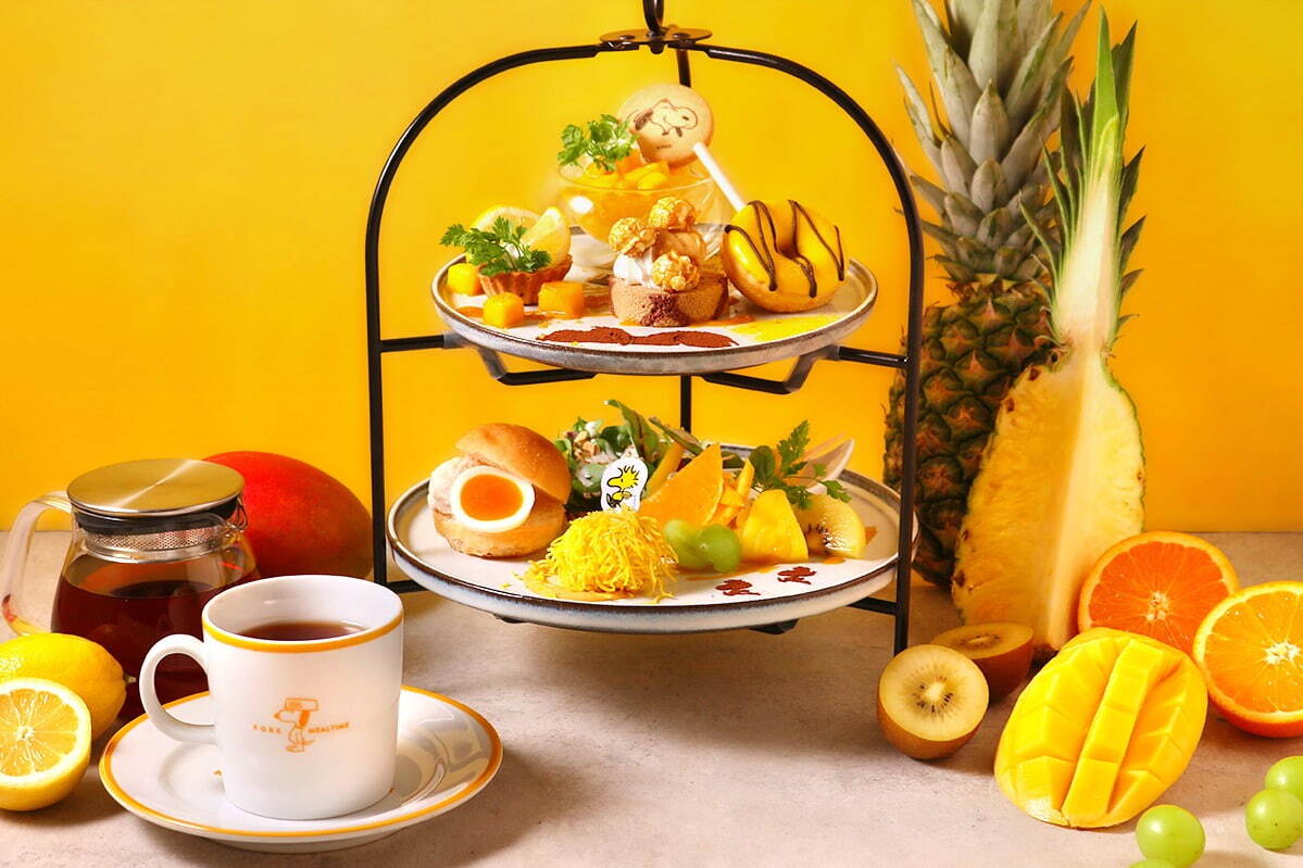 「スヌーピーとウッドストックのSUMMERアフタヌーンティー フリードリンク付」1名 3,960円