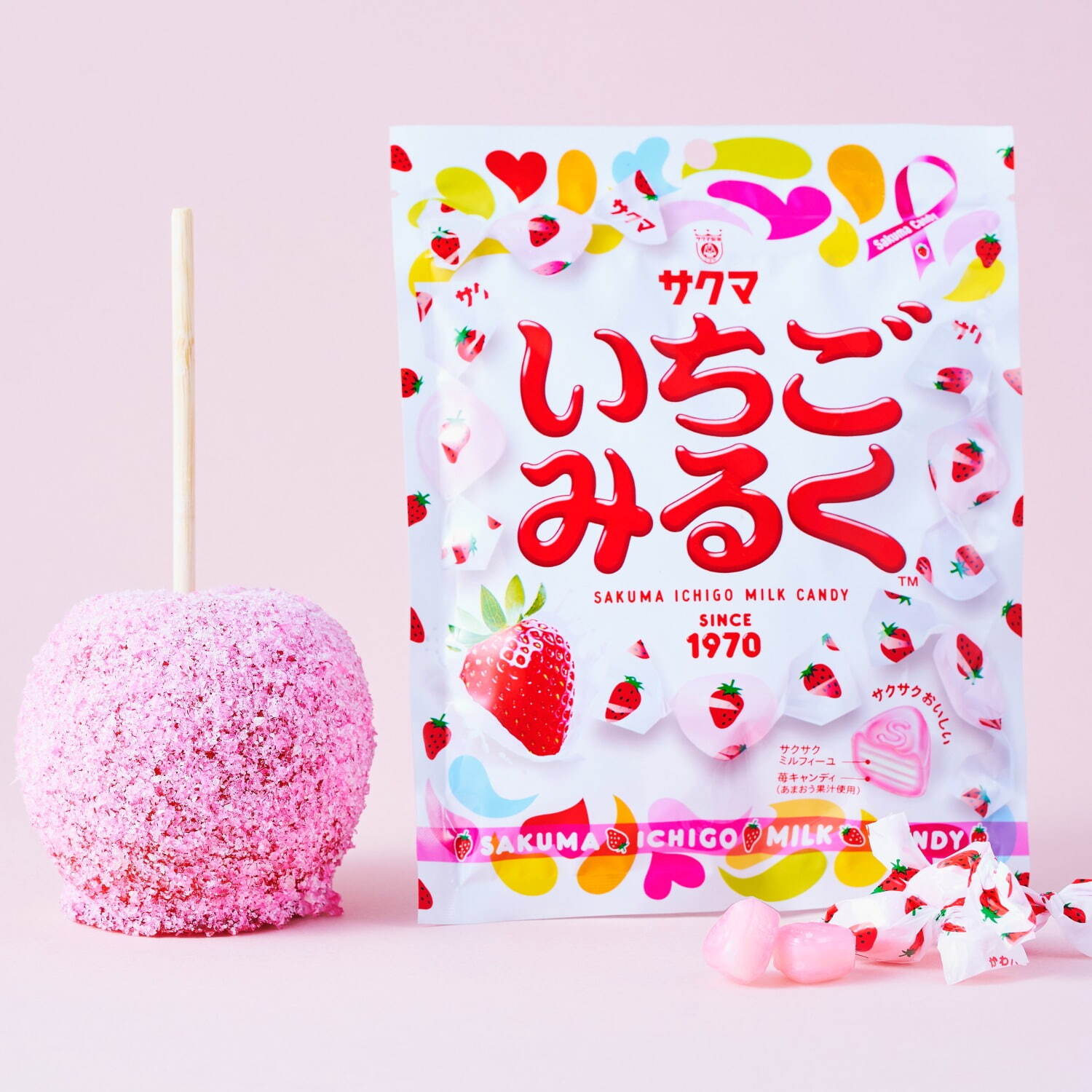 レア　お祭り ハローキティ マスコット りんご飴 ストラップ 2011 サンリオ お祭りハローキティ マスコット りんご飴 - メルカリ