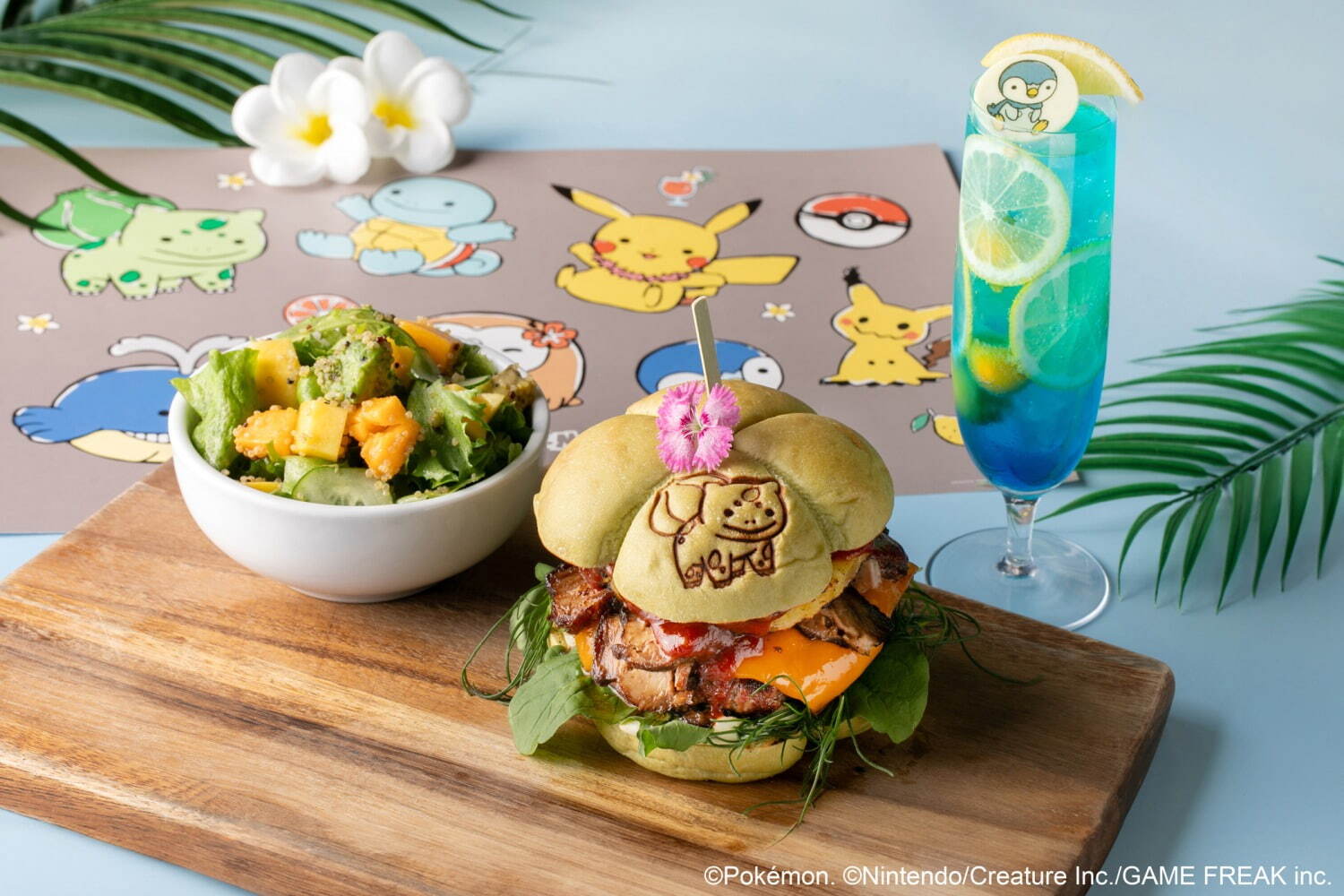 フシギダネのトロピカルバーガー セット 6,600円※1日15食限定