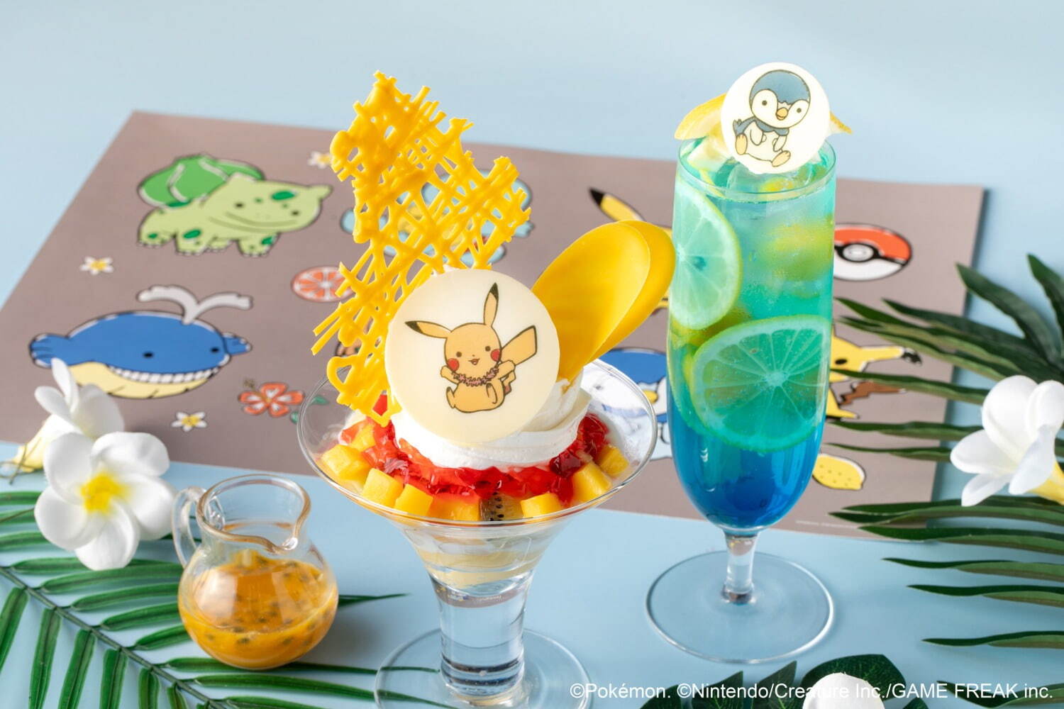ピカチュウのヨーグルトジェラートパフェ セット 3,740円※1日8食限定