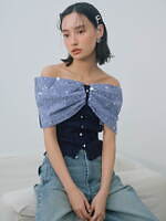 リリー ブラウン“ビジュー輝く”リボン型トップス、花咲くビジュースカートや厚底サンダルも｜写真33