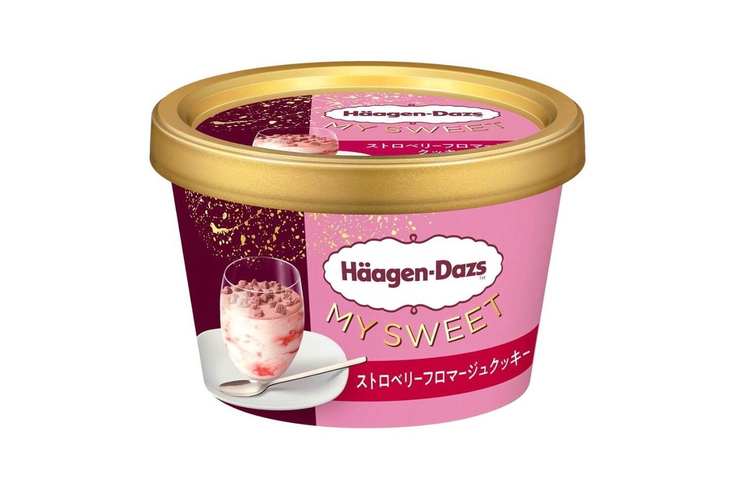 苺スイーツ｜ハーゲンダッツ新作「ストロベリーフロマージュクッキー」まろやかチーズ×ベリークッキー、ローソン限定で