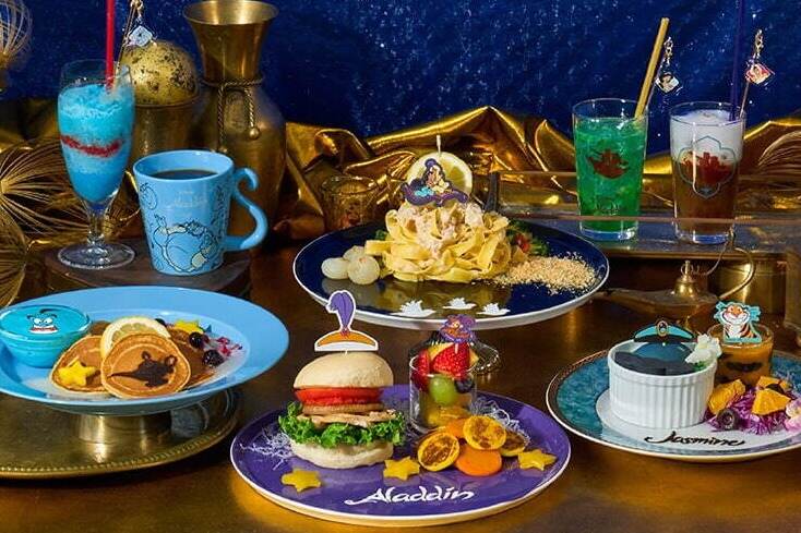 洋食｜ディズニー映画『アラジン』限定カフェが表参道・大阪・名古屋で、ジーニーのヨーグルトパンケーキなど