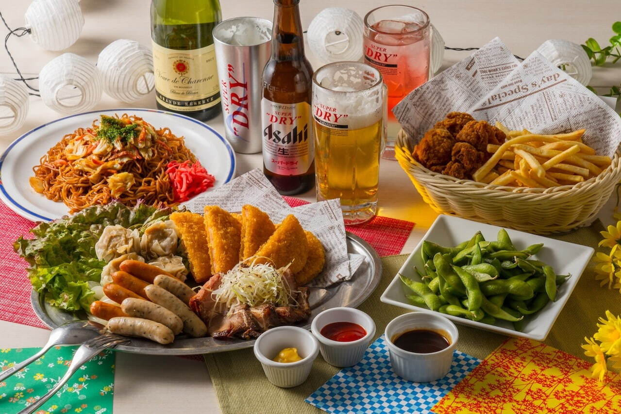 スカイビアガーデンコース(全8品) 1名 4,400円※飲み放題120分