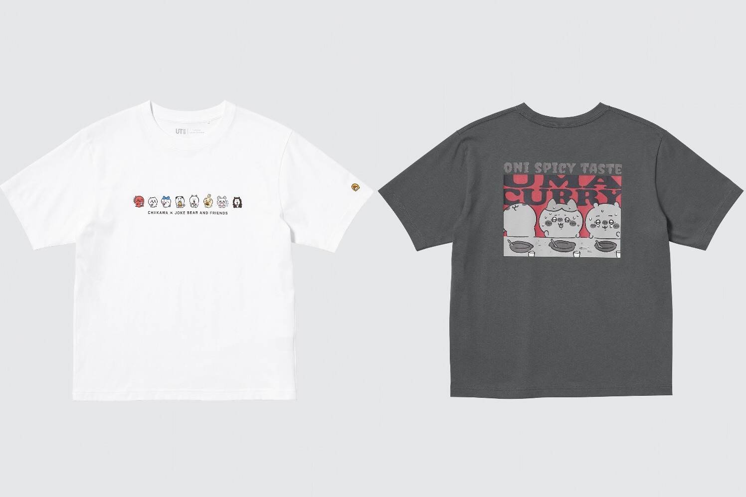 ユニクロUT「ちいかわ＆ナガノのくま」コラボ、ちいかわやハチワレの“鬼辛カレー”奮闘Tシャツなど