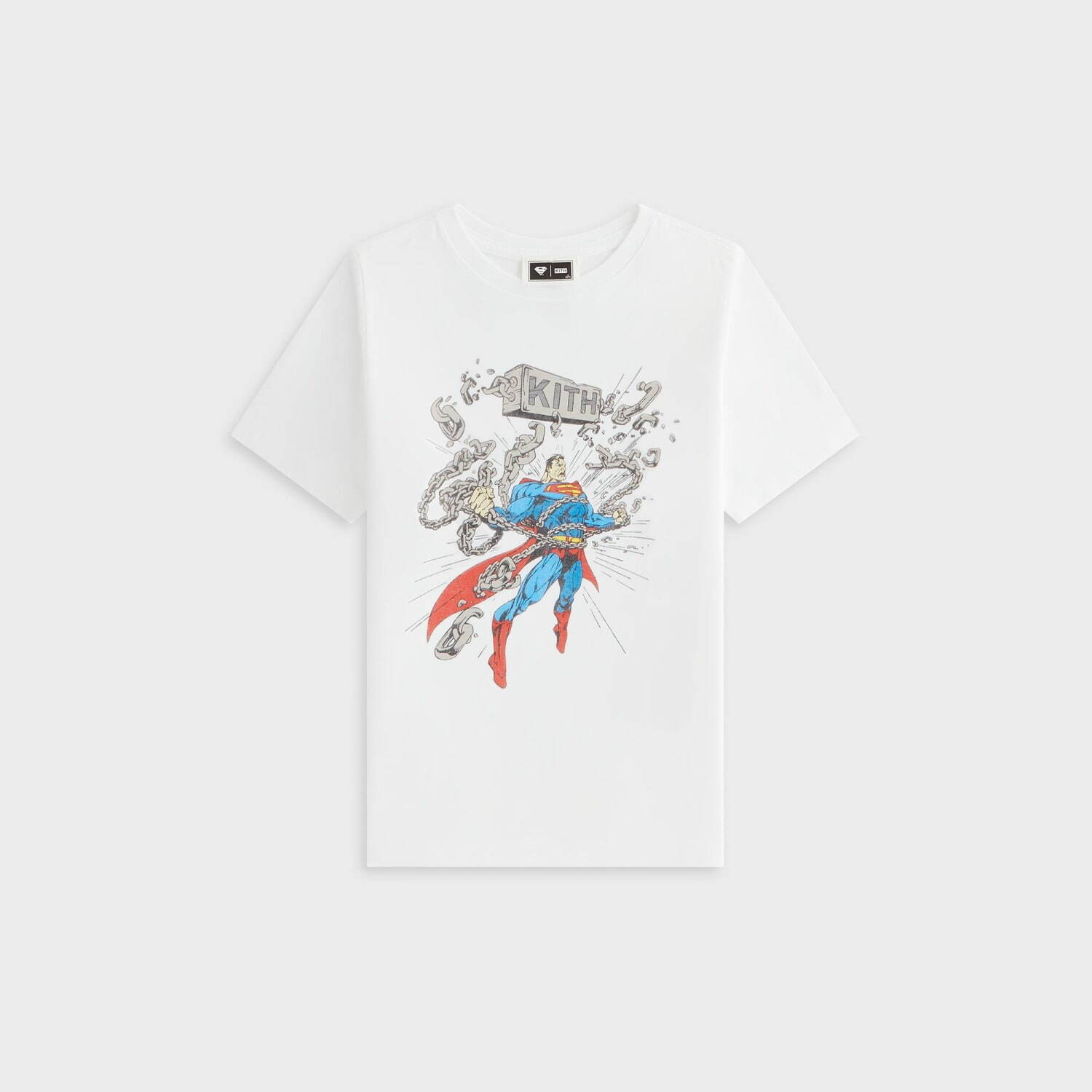 Kith「スーパーマン」着想ウェア、Sシールド付きブルゾン